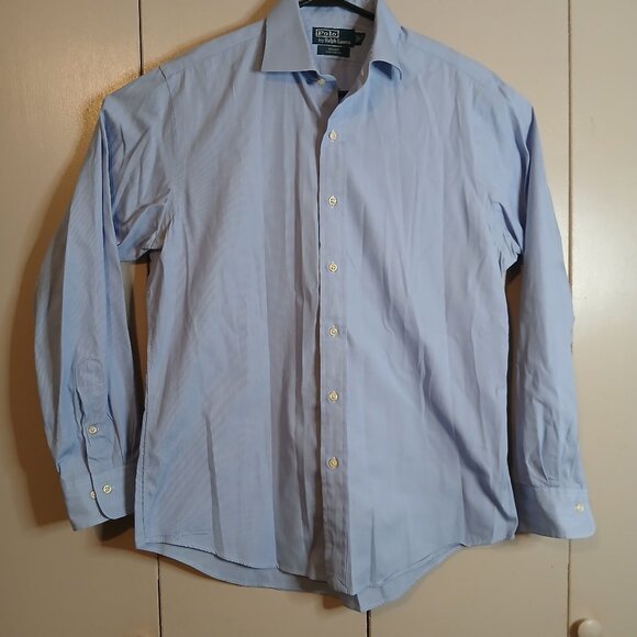 Polo Ralph Lauren Regent Custom Fit Blue 16-34-35 Dress Shirt (0355P3) - Picture 1 of 6